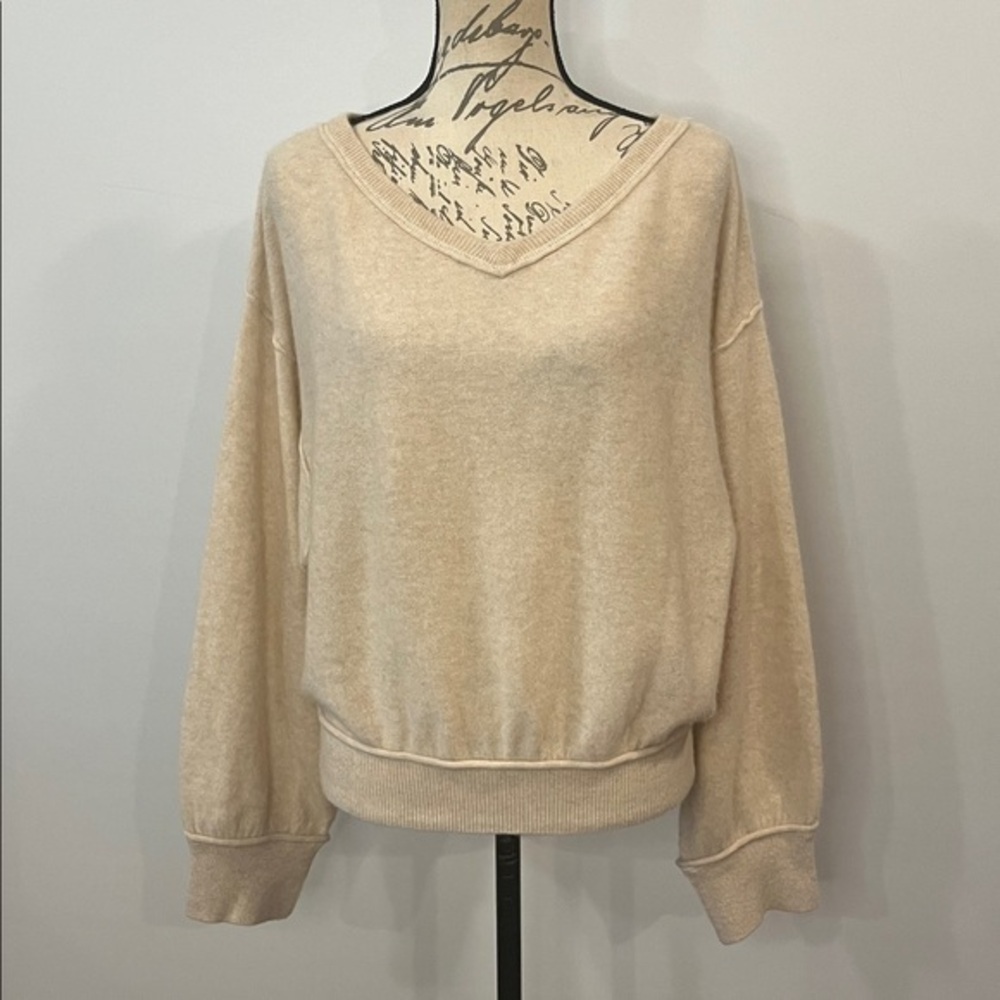 Free People ‘Love Like This’ cashmere pullover sweater L